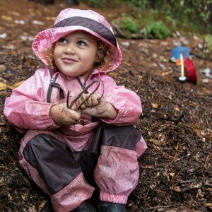 Tuffo - Muddy Buddy - Pink - Toddler Rainsuit
